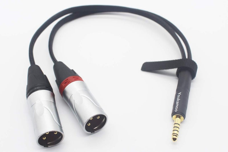 Youkamoo 4.4mm to Dual XLR Male Balanced Headphone Audio Adapter Cable 1 FT, 4.4mm to XLR Balanced Adapter Cable - Image 3